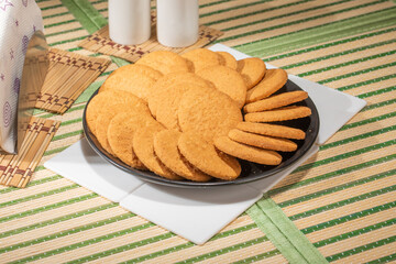 Stack of biscuits