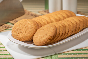 Stack of biscuits