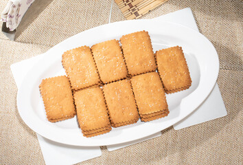 Stack of biscuits