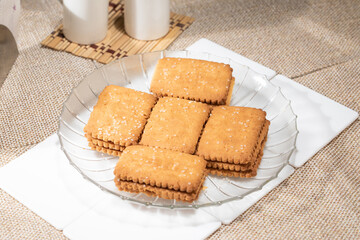 Stack of biscuits