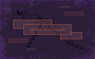 template for design of wine card