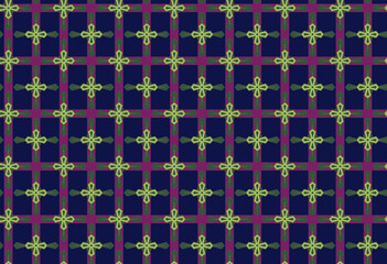 Classic pattern for fabric or wallpaper with open lines and angular pattern