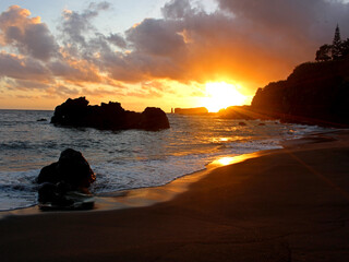 sunset at the beach