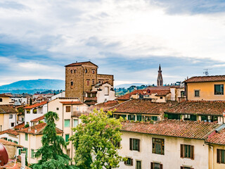 Obraz premium View from roof in Florence Italy