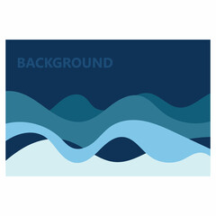 wave background vector of nature template design illustration