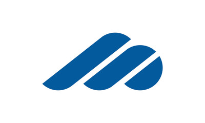 MP Letter Logo Design Based on Letter M and P (editable vector format)
