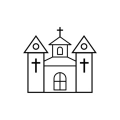 Church Line Icon