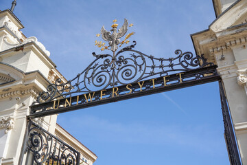 University of Warsaw - top of the gate with crest