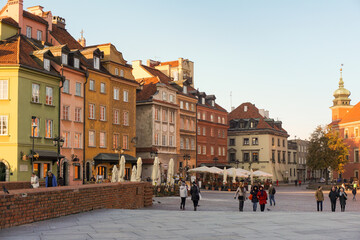 Buildings in the Warsaw's old town