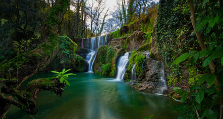 Waterfall in the tropical forest © quickshooting