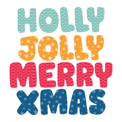 holly jholly merry xmas phrase