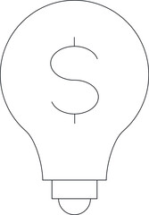 elearning icons bulb and invention