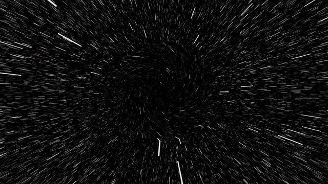 Swirl animation space line in hyperspeed
