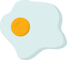 food icons fried egg and protein