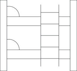 family icons bunk bed and bed