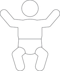 family icons baby   and diaper