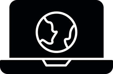 data storage icons laptop and portable