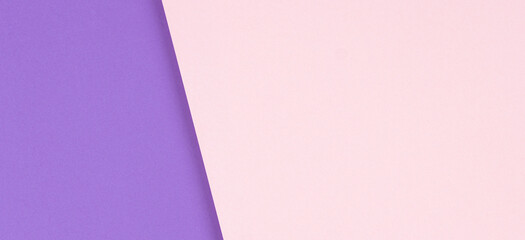 Abstract creative geometric pastel pink and purple violet paper background with copy space