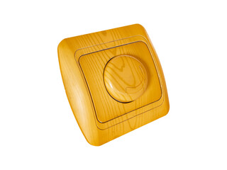 Brown dimmer isolated on white background