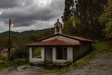 chapel of Santa Eulalia, in Los Veneros, Asturias - Spain.