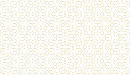 Minimal outline gold geometric seamless pattern design