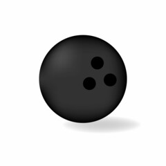 bowling ball illustration isolated on white background