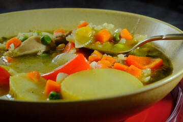 Peruvian Aguadito de Pollo