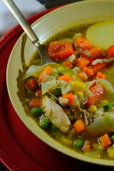 Peruvian Aguadito de Pollo