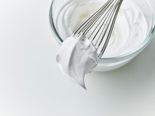whipped egg whites cream