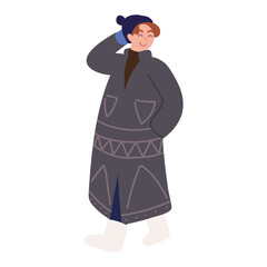 man wearing winter coat