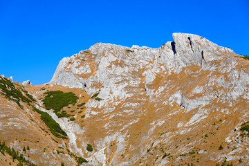 Fall colours in National Park Retezat, Romania, Europe 