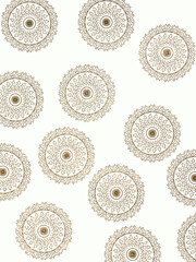 Gold mandalas on a white background, shiny ornaments on a white background, gold patterns on a white background, shiny drawings, gold sparkles