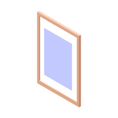Isometric Picture Frame Composition