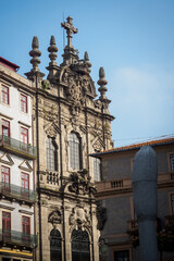 Fototapeta na wymiar Church of Our Lady of Victory in the streets of central Porto