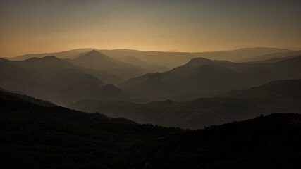 Beautiful landscape with view of Taurus (Toros) Mountains, Turkey.