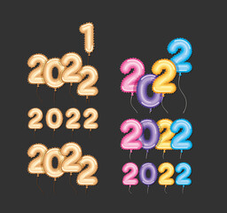 nice 2022 year icons