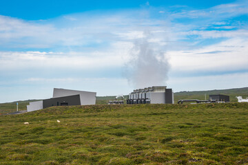 Fototapeta na wymiar Geothermal power station Theistareykir in Iceland