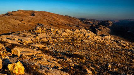 Beautiful landscape with view of Taurus (Toros) Mountains, Turkey.