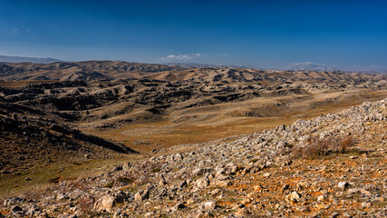 Beautiful landscape with view of Taurus (Toros) Mountains, Turkey.