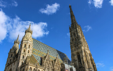 St. Stephen's Cathedral against the sky, Vienna, Austria
