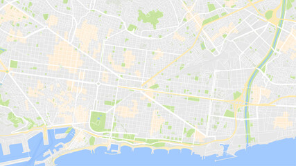 it is map city Barcelona