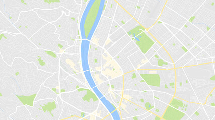 Obraz premium vector map city of Budapest. modern map city for your project. Map city of Budapest the capital of Romania