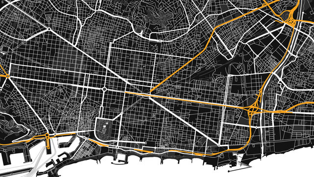 digital vector map city of . You can scale it to any size.