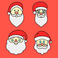 Santa Claus Faces