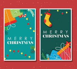 Fototapeta na wymiar christmas decorative cards