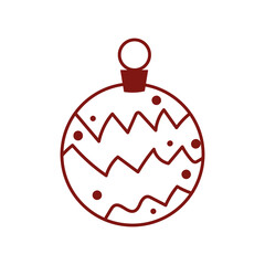 christmas bauble linear