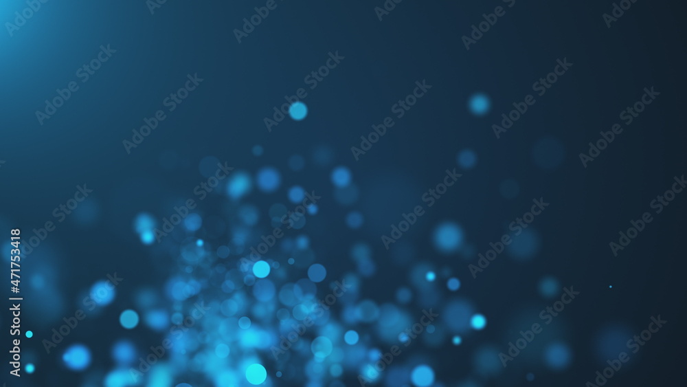 Poster shimmering stream rushing by curving 3d render line. dusty burst energy in outer fantasy space flyin