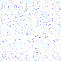 Hand Drawn Snowflakes Christmas Seamless Pattern. Subtle Flying Snow Flakes on chalk snowflakes Background. Alive chalk handdrawn snow overlay. Stunning holiday season decoration.