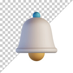 Bell icon in trendy 3d style isolated background. Notification symbol for your website design, logo, app, UI. Vector illustration, EPS10. Notification icon for incoming short messages.