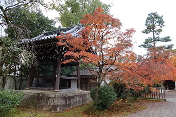  Shou-rou Belfry in the precincts of Rozan-ji Temple in Kyoto City in Japan 日本の京都市にある蘆山寺境内の鐘楼